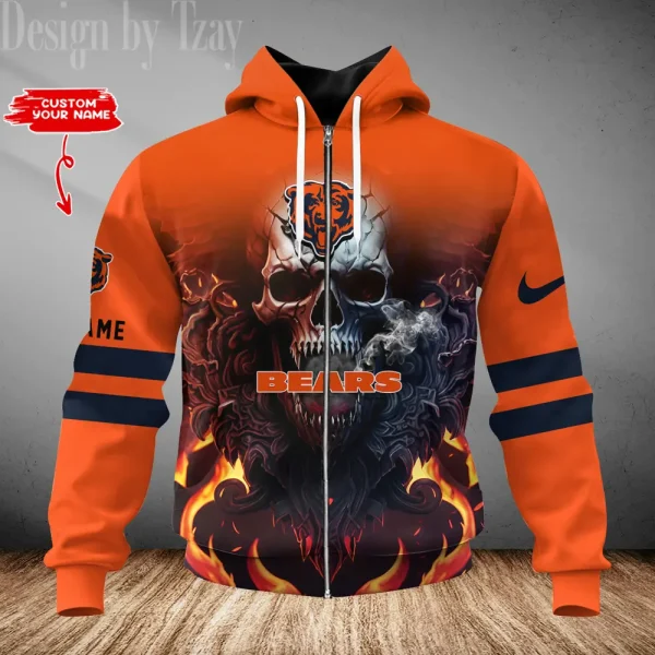 Chicago Bears 3D Printed Pullover Hoodie AZHD749 - Image 2