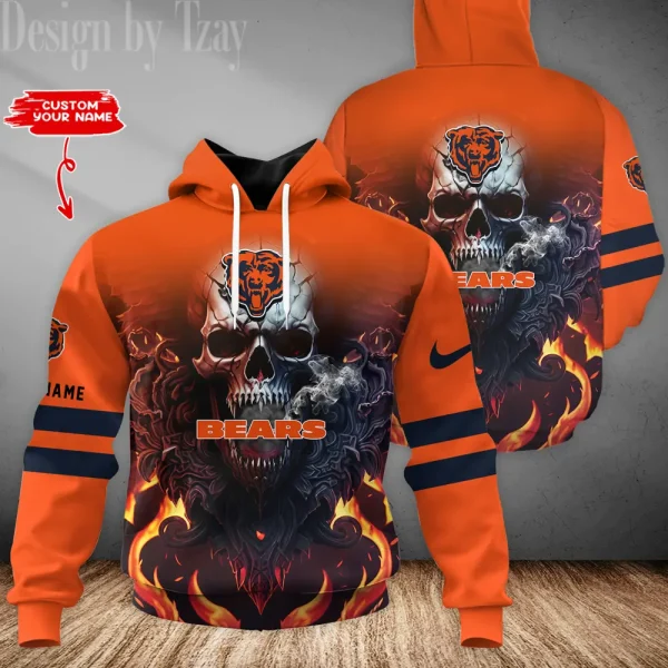 Chicago Bears 3D Printed Pullover Hoodie AZHD749