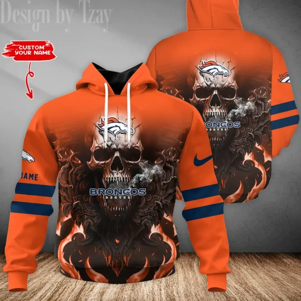 Denver Broncos 3D Printed Pullover Hoodie AZHD753