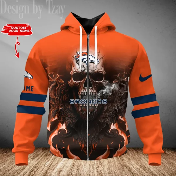 Denver Broncos 3D Printed Pullover Hoodie AZHD753 - Image 2