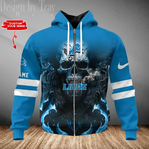 Detroit Lions 3D Printed Pullover Hoodie AZHD754 - Image 2