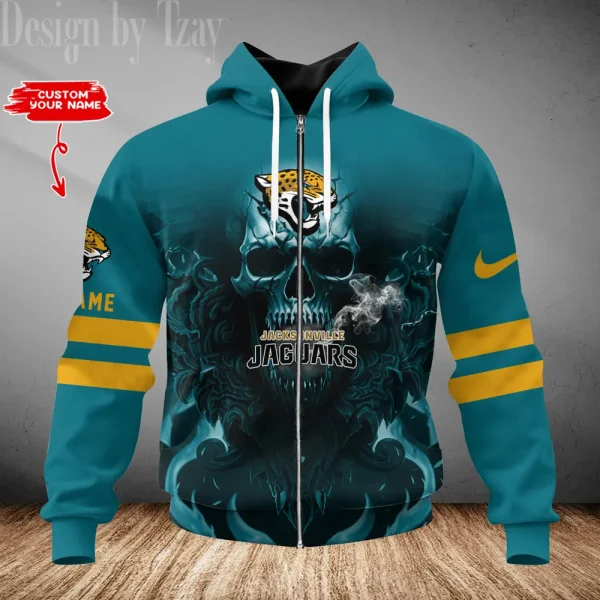 Jacksonville Jaguars 3D Printed Pullover Hoodie AZHD758 - Image 2