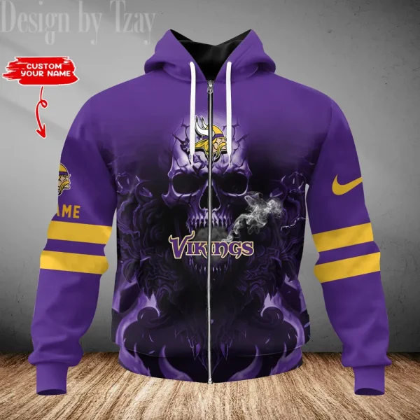 Minnesota Vikings 3D Printed Pullover Hoodie AZHD761 - Image 2