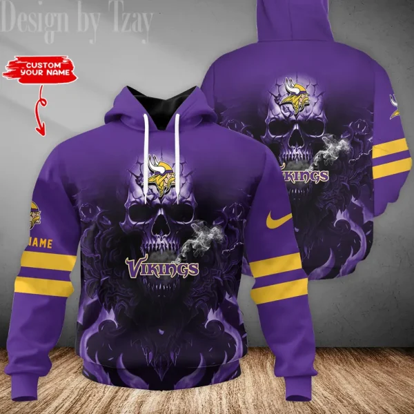 Minnesota Vikings 3D Printed Pullover Hoodie AZHD761