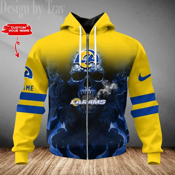 Los Angeles Rams 3D Printed Pullover Hoodie AZHD762 - Image 2