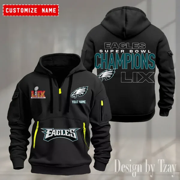 Philadelphia Eagles Heavy Hoodie AZHEAVYHD387 - Image 2