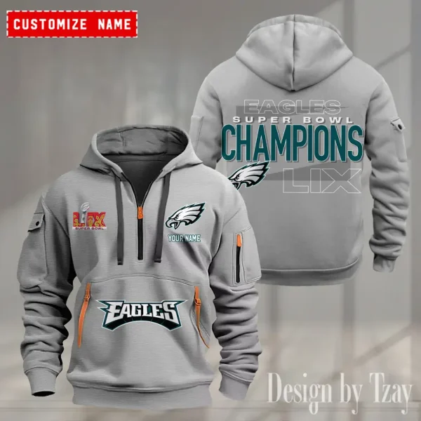 Philadelphia Eagles Heavy Hoodie AZHEAVYHD387 - Image 3