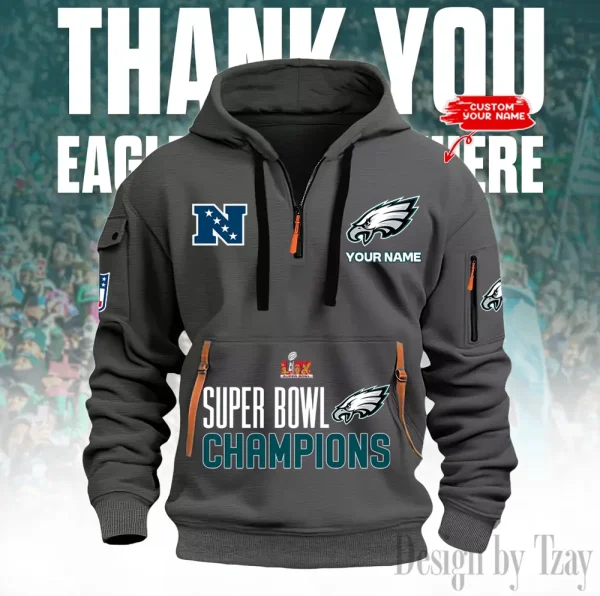 Philadelphia Eagles Heavy Hoodie AZHEAVYHD389 - Image 2