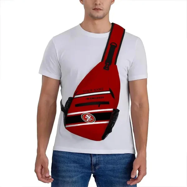 San Francisco 49ers Personalized Sling Bag Gifts For Fans AZSLINGBAG097 - Image 3