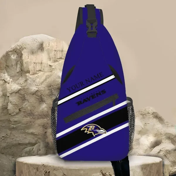 Baltimore Ravens Personalized Sling Bag Gifts For Fans AZSLINGBAG098 - Image 2