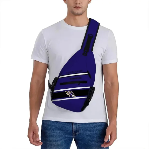 Baltimore Ravens Personalized Sling Bag Gifts For Fans AZSLINGBAG098 - Image 3