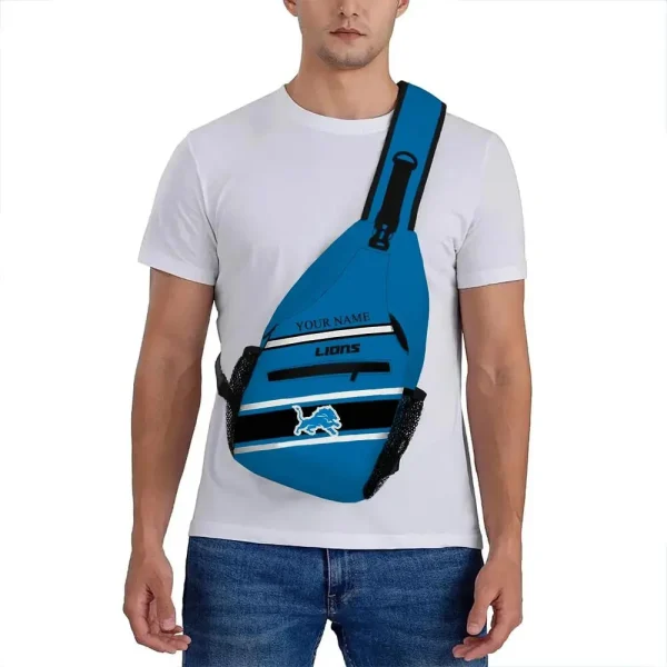 Detroit Lions Personalized Sling Bag Gifts For Fans AZSLINGBAG102 - Image 3