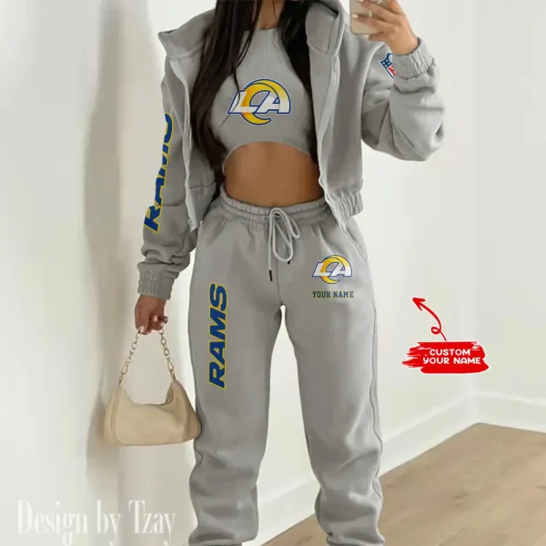 Los Angeles Rams Women's Outfit Winter Athleisure 3 Piece Set SPTWAL3PS019 - Image 6