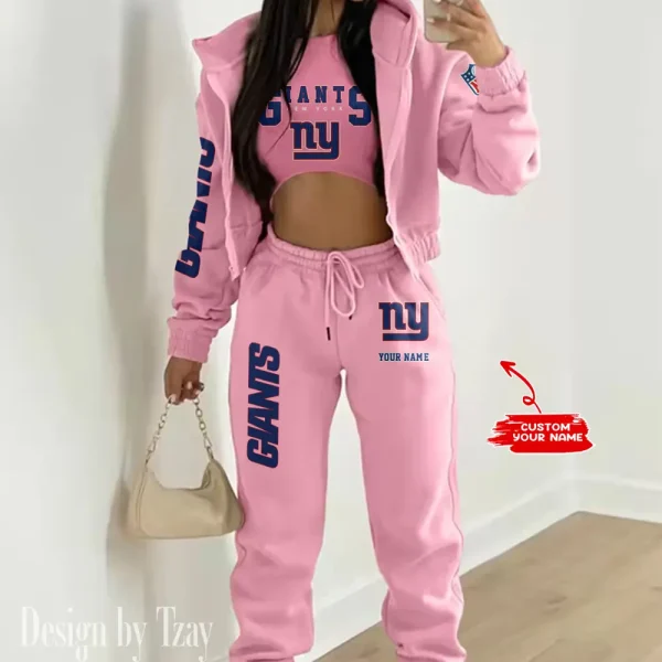 New York Giants Women's Outfit Winter Athleisure 3 Piece Set SPTWAL3PS024 - Image 5