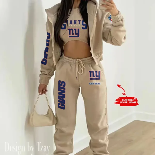 New York Giants Women's Outfit Winter Athleisure 3 Piece Set SPTWAL3PS024 - Image 8