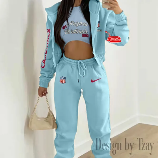 Arizona Cardinals Women's Outfit Winter Athleisure 3 Piece Set SPTWAL3PS033 - Image 8