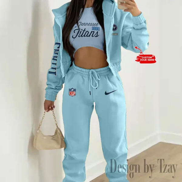 Tennessee Titans Women's Outfit Winter Athleisure 3 Piece Set SPTWAL3PS063