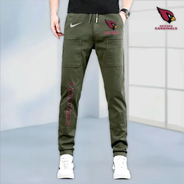 Arizona Cardinals High Stretch Multi-pocket Durable Cargo Pants – Long Custom Name SPTLCP001