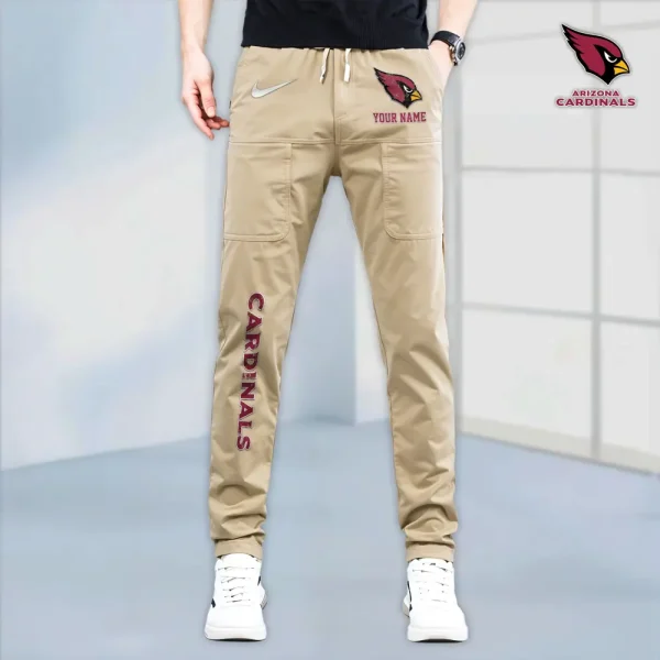 Arizona Cardinals High Stretch Multi-pocket Durable Cargo Pants – Long Custom Name SPTLCP001 - Image 2