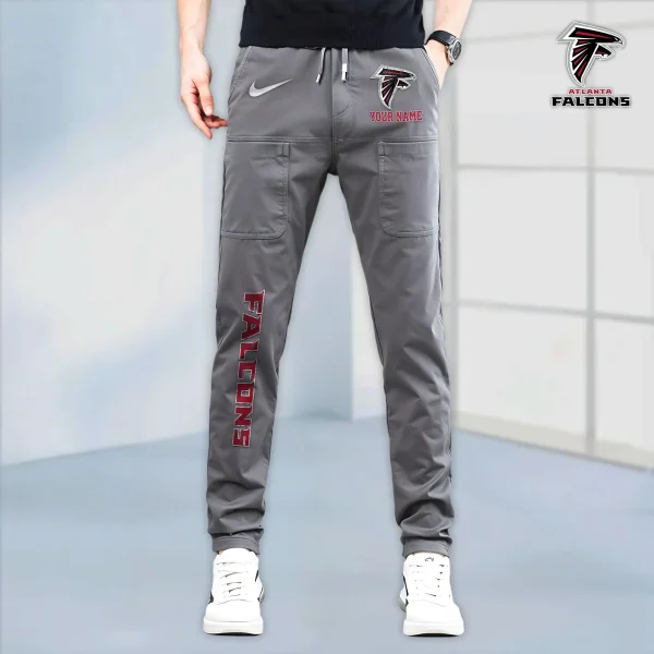 Atlanta Falcons High Stretch Multi-pocket Durable Cargo Pants - Long Custom Name SPTLCP002 - Image 2