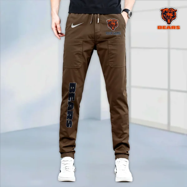 Chicago Bears High Stretch Multi-pocket Durable Cargo Pants - Long Custom Name SPTLCP006