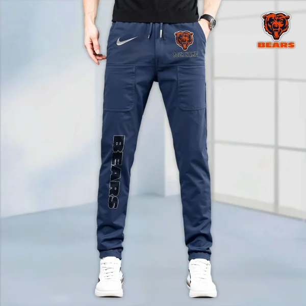 Chicago Bears High Stretch Multi-pocket Durable Cargo Pants - Long Custom Name SPTLCP006 - Image 2