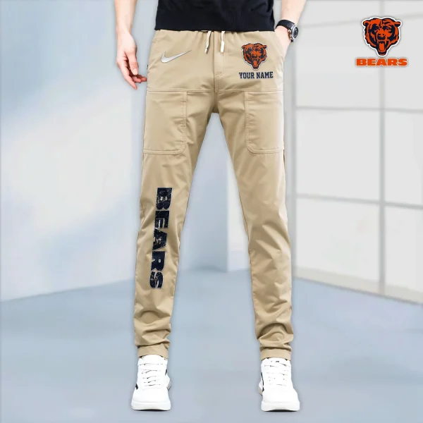 Chicago Bears High Stretch Multi-pocket Durable Cargo Pants - Long Custom Name SPTLCP006 - Image 3