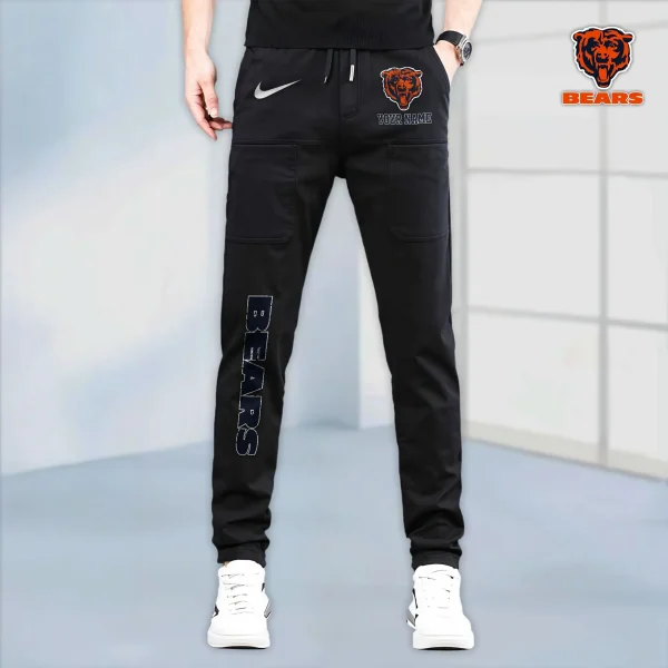 Chicago Bears High Stretch Multi-pocket Durable Cargo Pants - Long Custom Name SPTLCP006 - Image 5