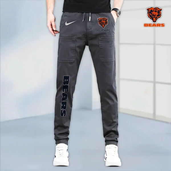 Chicago Bears High Stretch Multi-pocket Durable Cargo Pants - Long Custom Name SPTLCP006 - Image 7