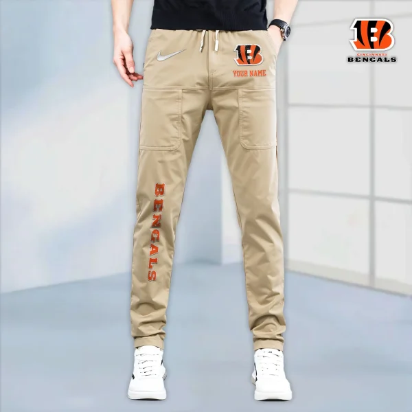 Cincinnati Bengals High Stretch Multi-pocket Durable Cargo Pants - Long Custom Name SPTLCP007