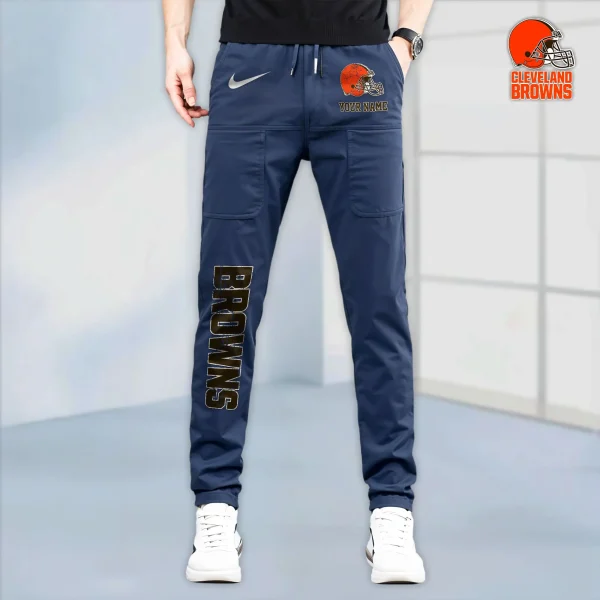 Cleveland Browns High Stretch Multi-pocket Durable Cargo Pants - Long Custom Name SPTLCP008 - Image 6