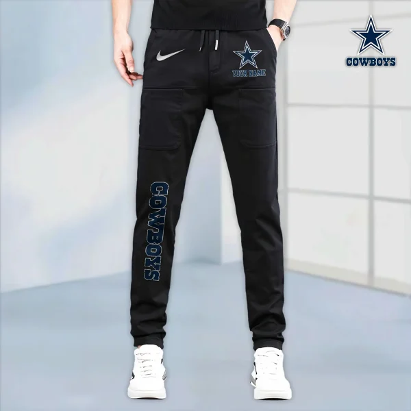 Dallas Cowboys High Stretch Multi-pocket Durable Cargo Pants - Long Custom Name SPTLCP009