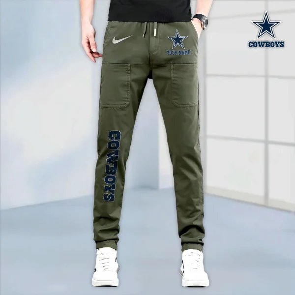 Dallas Cowboys High Stretch Multi-pocket Durable Cargo Pants - Long Custom Name SPTLCP009 - Image 7