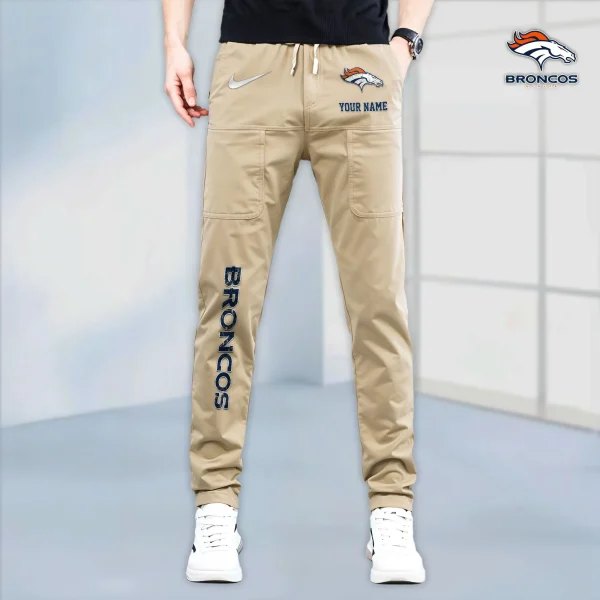 Denver Broncos High Stretch Multi-pocket Durable Cargo Pants - Long Custom Name SPTLCP010 - Image 5