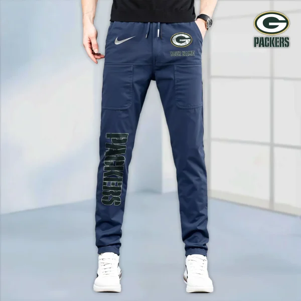 Green Bay Packers High Stretch Multi-pocket Durable Cargo Pants - Long Custom Name SPTLCP012 - Image 6