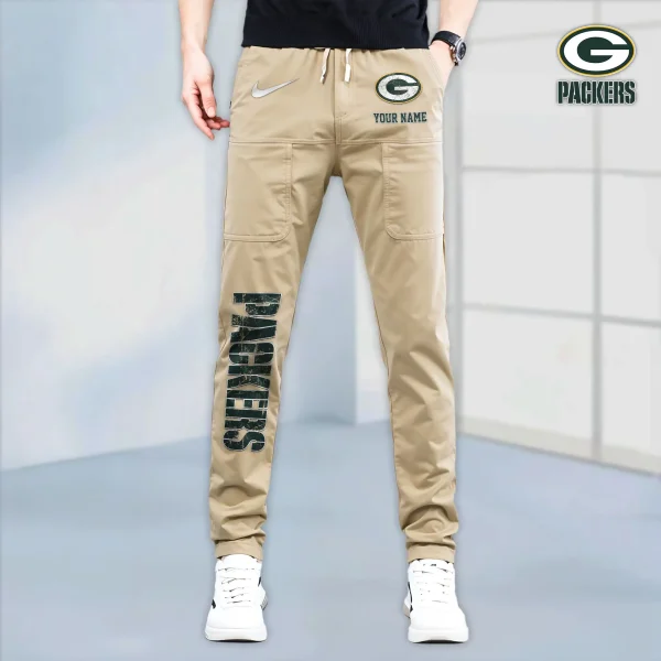 Green Bay Packers High Stretch Multi-pocket Durable Cargo Pants - Long Custom Name SPTLCP012 - Image 7