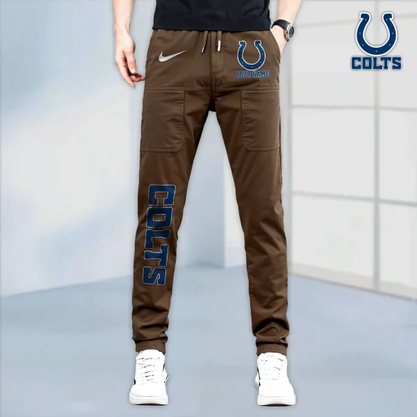 Indianapolis Colts High Stretch Multi-pocket Durable Cargo Pants - Long Custom Name SPTLCP014 - Image 7