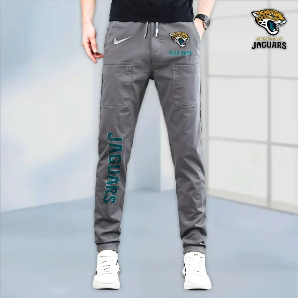 Jacksonville Jaguars High Stretch Multi-pocket Durable Cargo Pants - Long Custom Name SPTLCP015 - Image 2