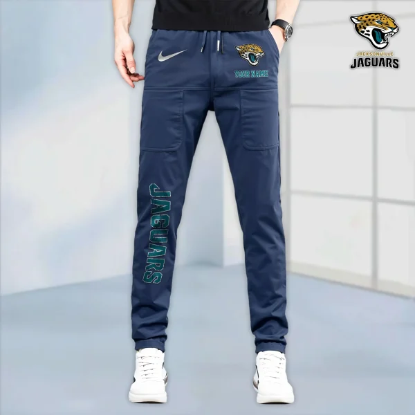 Jacksonville Jaguars High Stretch Multi-pocket Durable Cargo Pants - Long Custom Name SPTLCP015 - Image 5