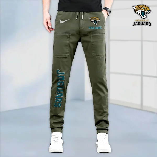 Jacksonville Jaguars High Stretch Multi-pocket Durable Cargo Pants - Long Custom Name SPTLCP015 - Image 7