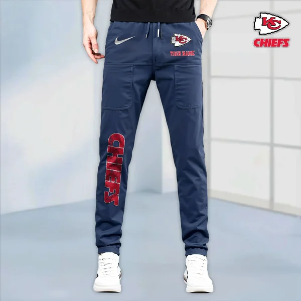 Kansas City Chiefs High Stretch Multi-pocket Durable Cargo Pants - Long Custom Name SPTLCP016 - Image 4