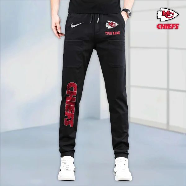 Kansas City Chiefs High Stretch Multi-pocket Durable Cargo Pants - Long Custom Name SPTLCP016 - Image 7