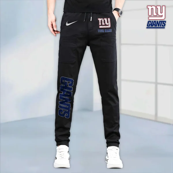 New York Giants High Stretch Multi-pocket Durable Cargo Pants - Long Custom Name SPTLCP024 - Image 4