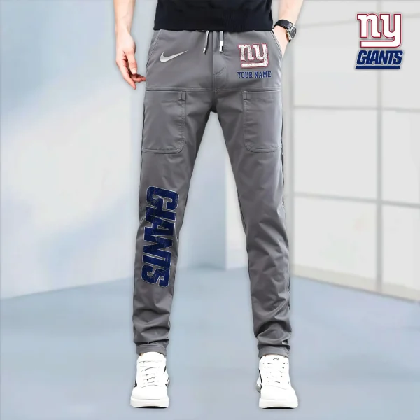 New York Giants High Stretch Multi-pocket Durable Cargo Pants - Long Custom Name SPTLCP024 - Image 5