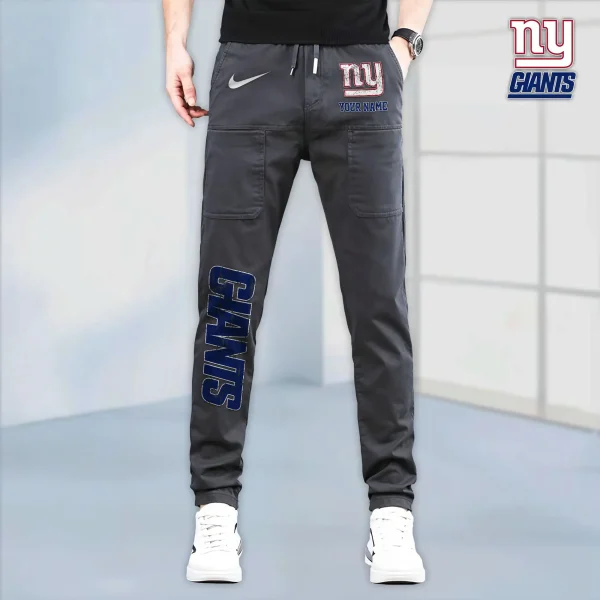 New York Giants High Stretch Multi-pocket Durable Cargo Pants - Long Custom Name SPTLCP024 - Image 6