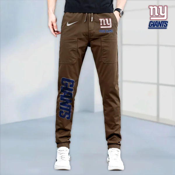 New York Giants High Stretch Multi-pocket Durable Cargo Pants - Long Custom Name SPTLCP024 - Image 7