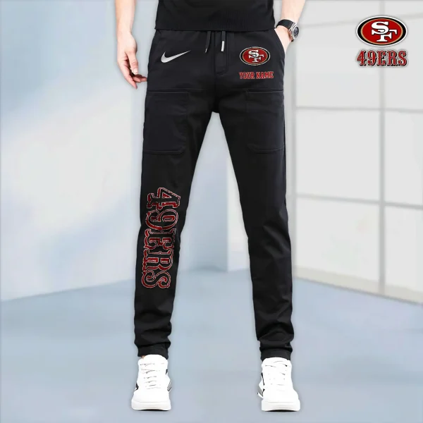 San Francisco 49ers High Stretch Multi-pocket Durable Cargo Pants - Long Custom Name SPTLCP028 - Image 3