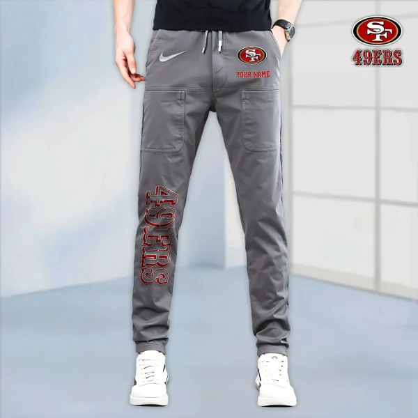 San Francisco 49ers High Stretch Multi-pocket Durable Cargo Pants - Long Custom Name SPTLCP028 - Image 4