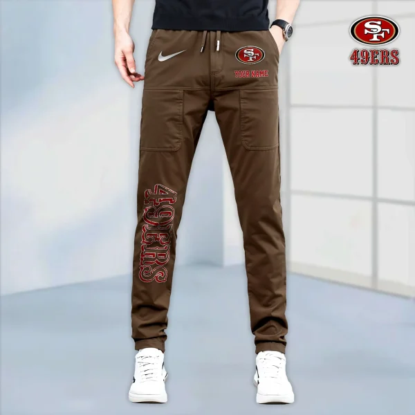 San Francisco 49ers High Stretch Multi-pocket Durable Cargo Pants - Long Custom Name SPTLCP028 - Image 6