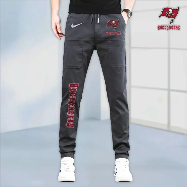 Tampa Bay Buccaneers High Stretch Multi-pocket Durable Cargo Pants - Long Custom Name SPTLCP030